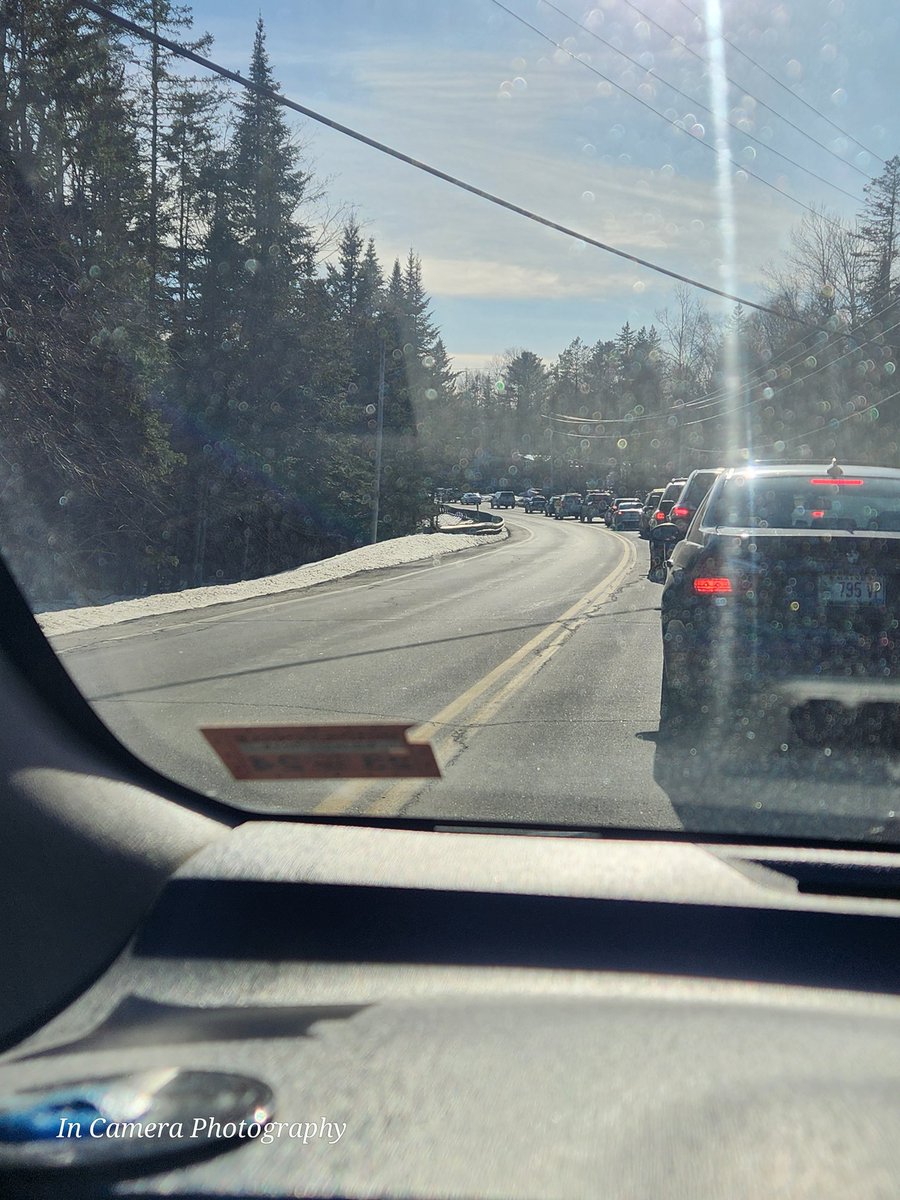 I made the incorrect assumption that traffic would be MOVING at least at a snail's pace...... #MaineTotality #SolarEclipse2024