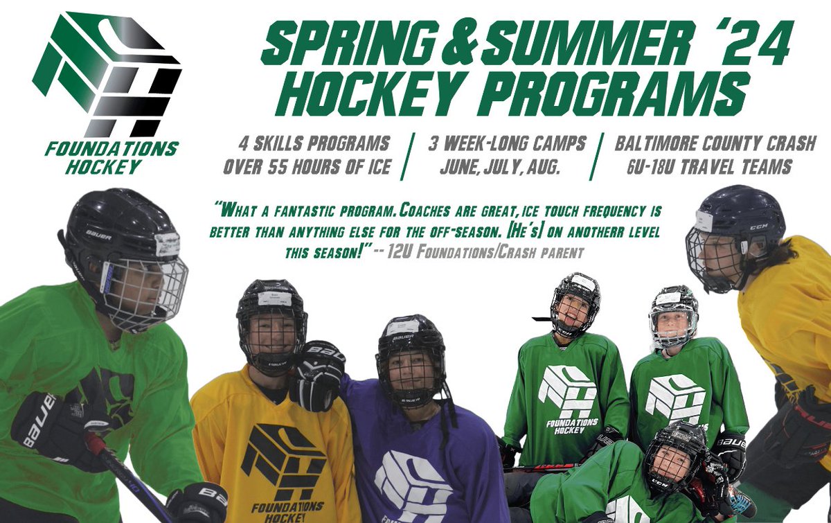 Check out the Spring and Summer 2024 Hockey Programs from @foundationshockey! foundationshockey.square.site #foundationshockey #icehockey #summercamp