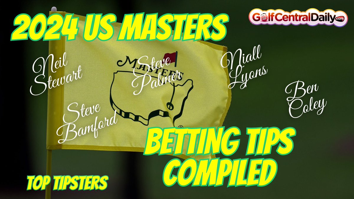 A compilation of the top tipsters 2024 Masters picks with links to click through. If you're into stats and research make sure to open Steve Bamford's incredibly detailed preview and tips.
golfcentraldaily.com/2024/04/2024-U…
#sportsbetting #bettingexpert #golfbetting #BettingTips #themasters