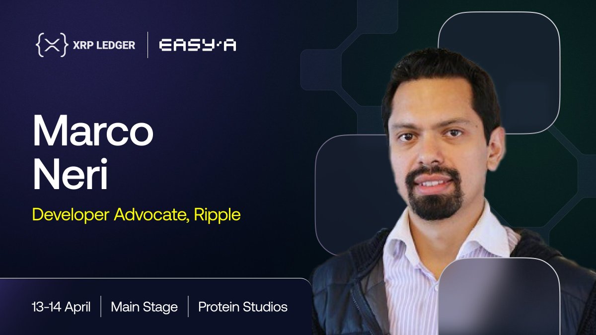 With our #60DaysofXRPL hackathon this weekend, it's time to reveal our all-star speaker cast! First up, let's welcome Marco, @Ripple's amazing Developer Advocate! He'll explain all about why NOW's the perfect time to launch your dApp on the all-new #XRP Ledger EVM side chain!