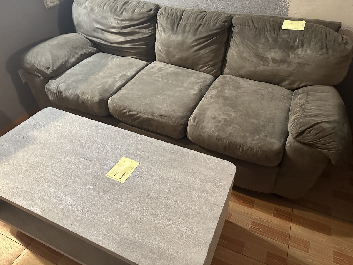 Great news! I got new furniture! A super comfy couch, a coffee table, and a nice, plush twin bed! Please make a donation for a couch cover and a new blanket/sheet combo! Thanks! gofund.me/ce7ec903
