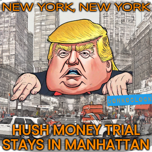 Judge Merchan denied Donald Trump's request to change the venue of his hush money trial out of New York City! Drop a 🩵 if you can NOT wait to see Stinky stand Trial! #TrumpIsACriminal