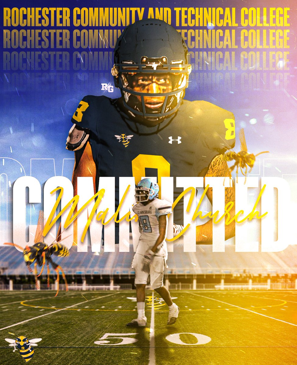 Wanna announce that im decommiting from Delaware Valley University and instead 100% committed to Rochester Community and Technical College #AGTG @RCTC_FB @DustinBeard88 @TerrenceIsaac1