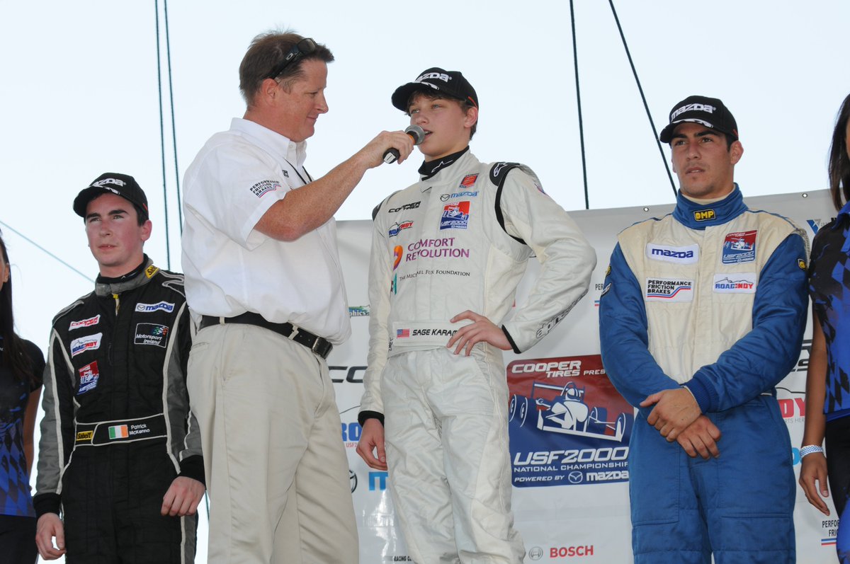 @SageKaram @ZachVeach Here's a little flashback for you, Sage. @USFPro2000 with @AndrettiGlobal. Race 1 at the 2010 @GPSTPETE. Fresh out of karts and winning formula car races. 👊🏁