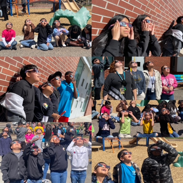 The #solareclipse was a sight to see! 🤩 Our Boston P-8 students enjoyed the show-stopping spectacle. ☀️🌑🌍 Did you?!