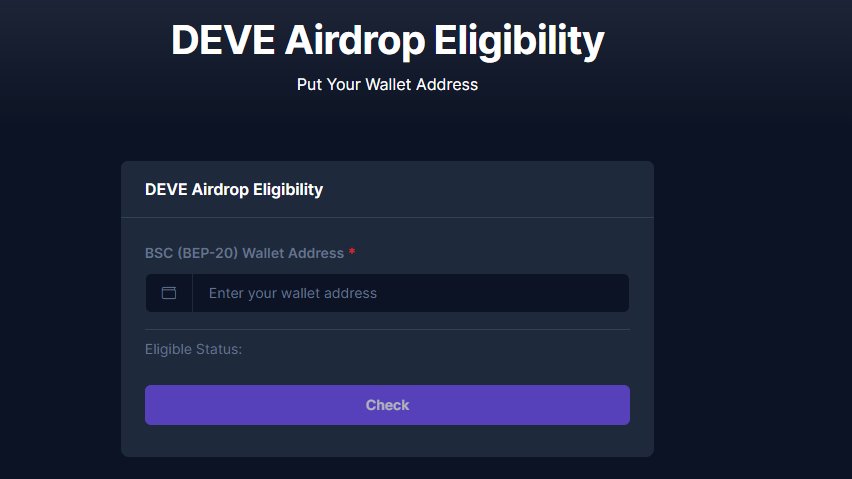 Airdrop Develocity , comprobar si sos elegible

develocity.finance/eligibility/

Si no les aparece, paciencia esta super bug y lo están arreglando