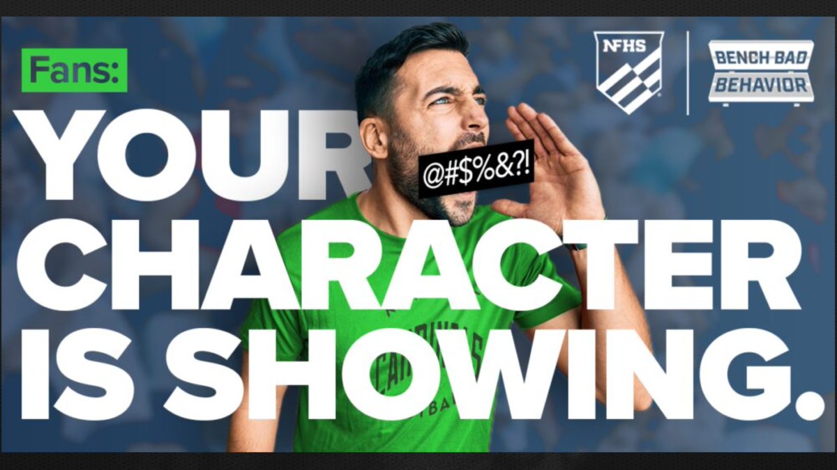 How do you behave at high school athletic events?

Is it always …
🤝 Respectful?
👏 Encouraging?
👊 Supportive?

Your behavior says a lot about your CHARACTER. And everyone is watching 👀

Let’s all #BenchBadBehavior! #Titanup