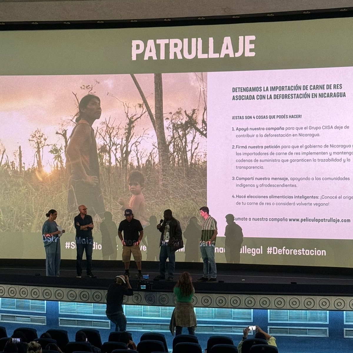 #Película 📽️ Queremos iniciar la semana recomendándoles el #documental 'Patrullaje' que cuenta la historia de la comunidad indígena Rama y la afrodescendientes Kriol, para evitar que los ganaderos ilegales destruyan los bosques vírgenes de la Reserva Biológica Indio Maíz.