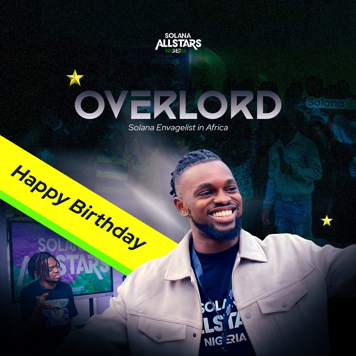 Hey @solana 🇳🇬 family! Today, we celebrate our CM @ViktorSimdope and wish him a Happy Birthday 🎉🎉 His commitment and dedication to scaling Crypto adoption across the continent is second to none. Thank you for your huge heart and contribution to the @AllstarsNG family. We
