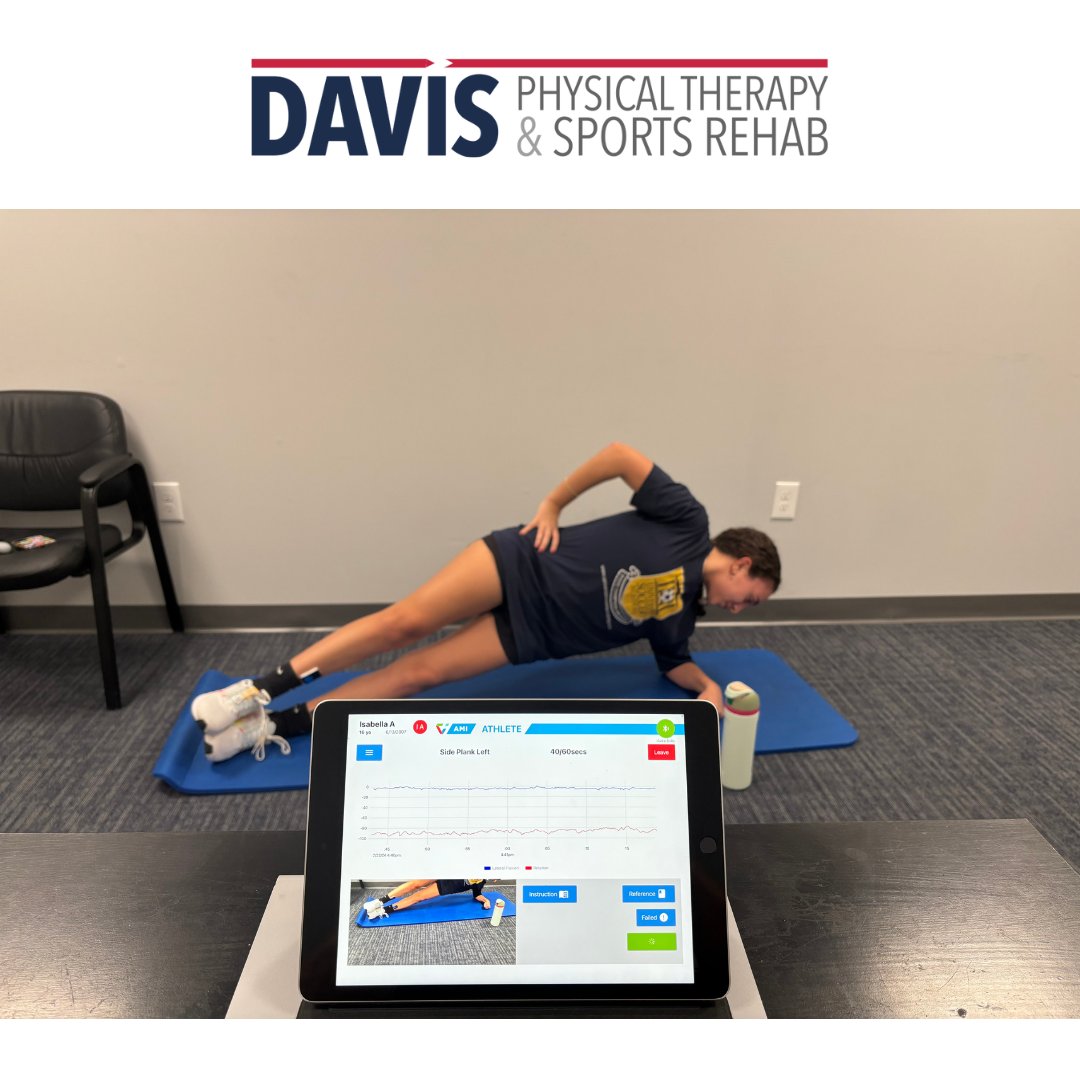 Measure biomechanics and track your progress throughout rehab with DorsaVi AMI testing.  Compare limb symmetry and obtain an overall movement score based on all of the activities.

#teamdavispt #expectmore