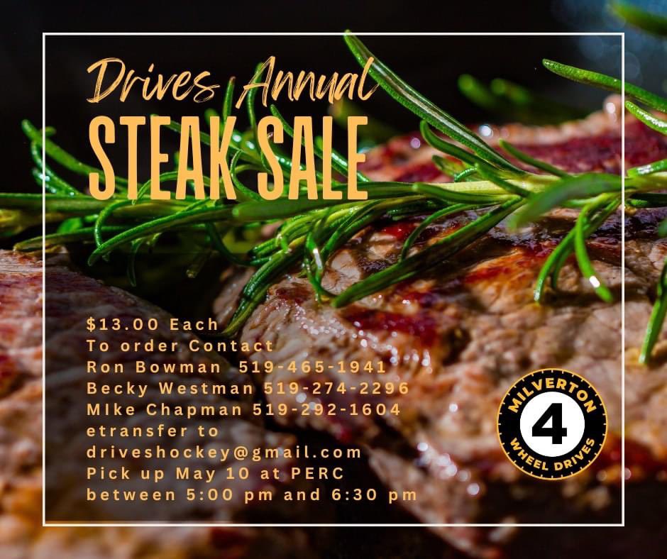 Some nice BBQ weather on the horizon. Don’t miss out on some great steaks!