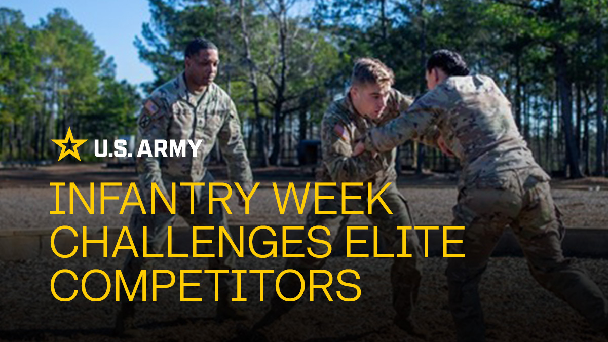 #MondayMotivation 💪 #InfantryWeek is underway at @MCoEFortMoore. 📰 Learn about the test of strength, endurance and skill at ⤵️ army.mil/article/273560…