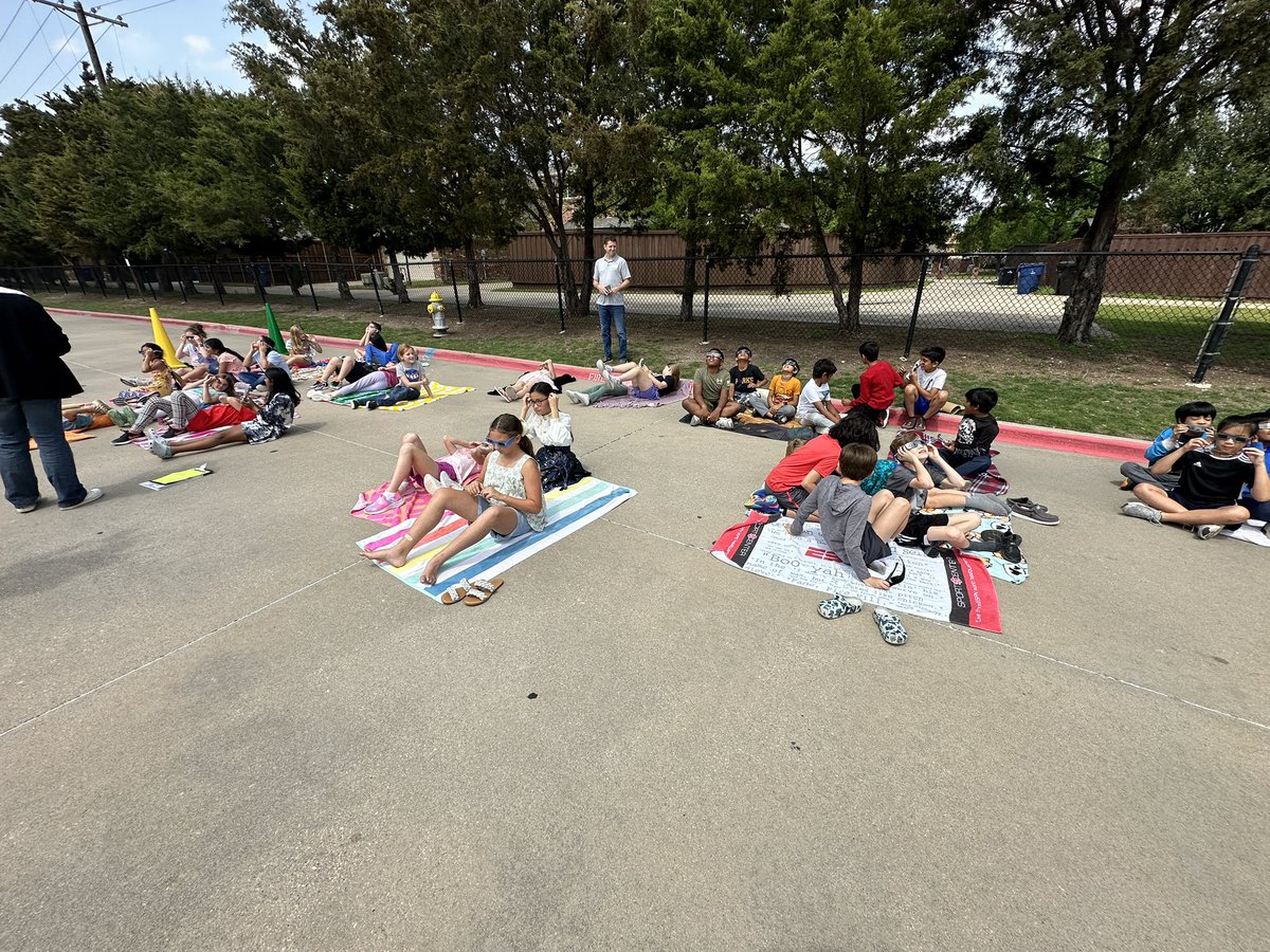 Coolest day EVER!! Getting to view a total eclipse with our fourth graders was a once in a lifetime experience!