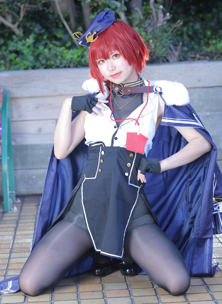 🤍ホロライブ コスプレ🩵 宝鐘マリン これがマリン船長の、社長服です