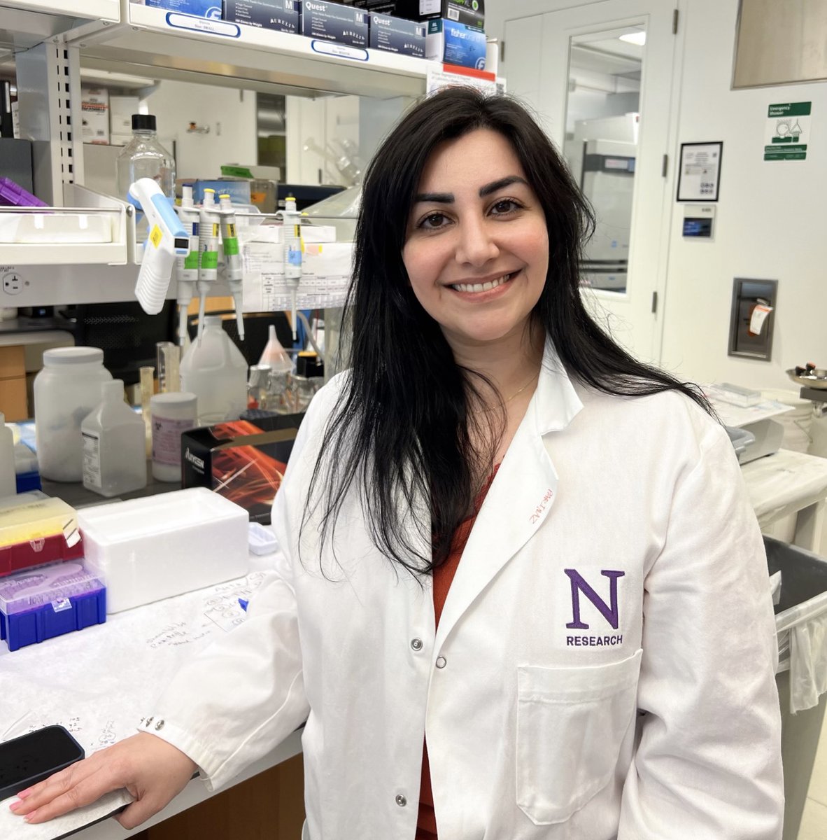 I like to welcome Parinaz Tavakoli to the lab as the new postdoc. PhD from Autonomous University of Madrid, Spain. @nu_fcvrri @NorthwesternMed @NUFeinbergMed