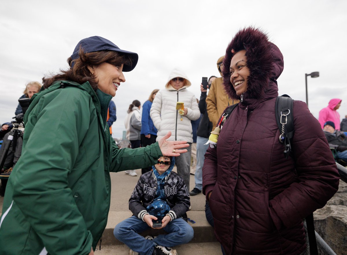 North Carolina, California, Honduras, Ecuador, Staten Island, the country of Georgia, and the state of Georgia — people from across the world gathered at Niagara Falls today to experience totality!