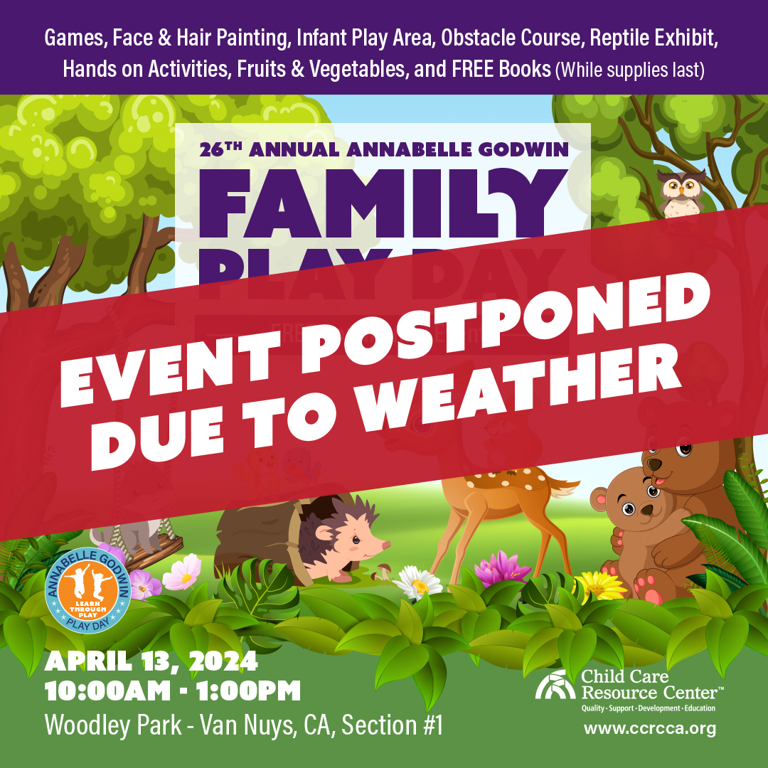 Update: Due to the rainy weather forecast for this Saturday, our play day is postponed. The event will take place at a later date, to be determined. Sign up for our e-newsletter or follow us on social for the latest on our event. Please LFord@ccrcca.org for more information.