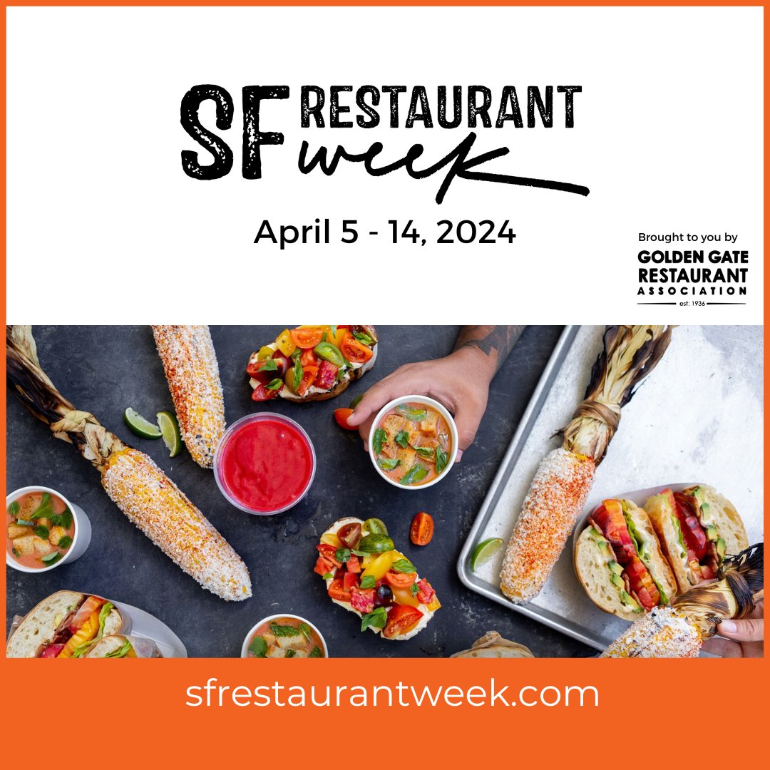 🍽️ San Francisco Restaurant Week is only until April 14th so don't miss out! Enjoy culinary delights from participants including our own merchant members @Canela_SF, @LaMedNoe, and @PoesiaSF. Follow @GGRASF and @EatDrinkSF for more! 

#SFRestaurantWeek #EatLocal #SFfoodie