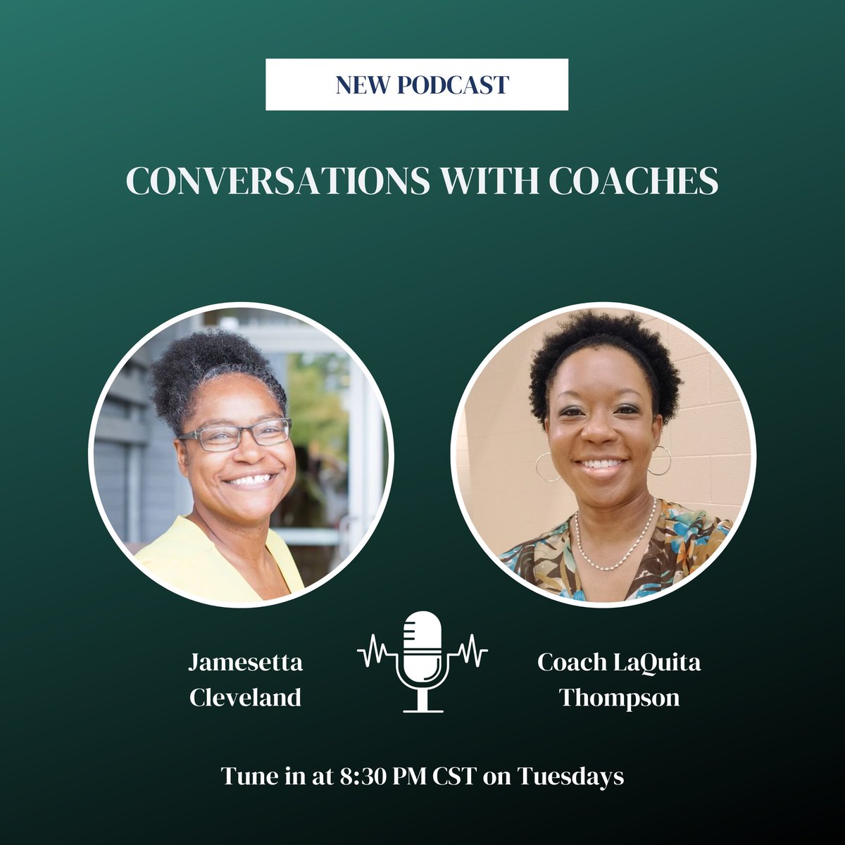 The WNBA Draft is coming. Y’all know what that means?? This week, I’m bringing out the heavy hitters on my podcasts! Join me, Tuesday night at 8:30pm CST for Conversations with Coaches. 1/2
