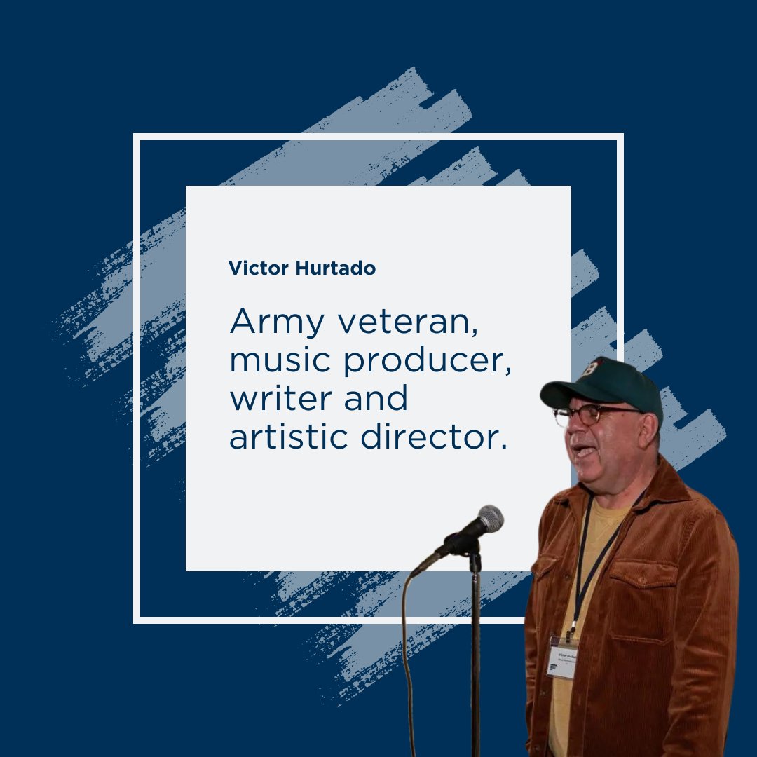 Victor Hurtado is a multi-talented artist - an Army veteran who's produced shows for groups like 4TROOPS & Voices of Service. He's a Billboard recording artist & Grammy voting member. If you're in the DMV, don't miss Victor's Workshop on April 20 in Falls Church.