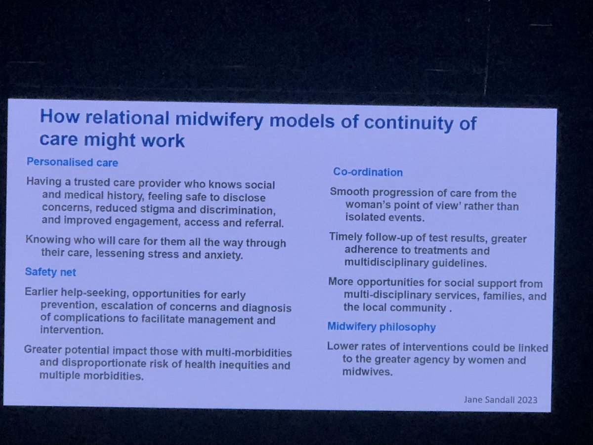 Dr Vidanka Vasilevski (@vidanka2) on Twitter photo All women deserve midwifery continuity but those with social complexities should be prioritised. <a href="/CarolineHomer/">Caroline Homer</a> identifying benefits, challenges & opportunities for improving access to midwifery continuity of care at #PSANZ2024 All women deserve midwifery continuity but those with social complexities should be prioritised. <a href="/CarolineHomer/">Caroline Homer</a> identifying benefits, challenges & opportunities for improving access to midwifery continuity of care at #PSANZ2024