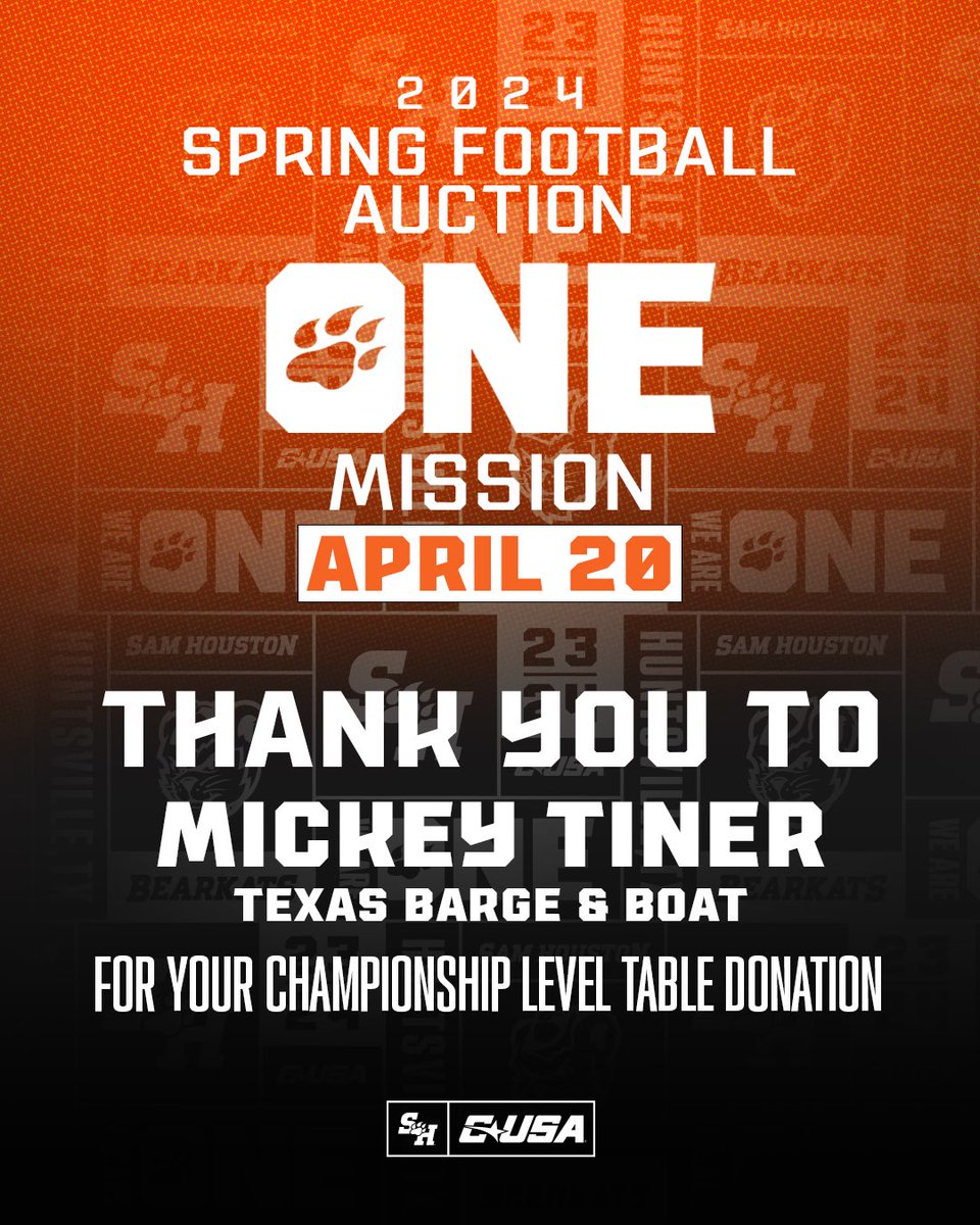 Special thank you to Mickey Tiner for his donation for the 2024 Football Auction. Get your tickets now! Auction items include: - Away Game Trips - Autographed Memorabilia - Authentic Game Worn Gear and more! 📅: April 20th, 6pm 📍: Johnson Coliseum 🎟️: secure.touchnet.com/C21329_ustores…