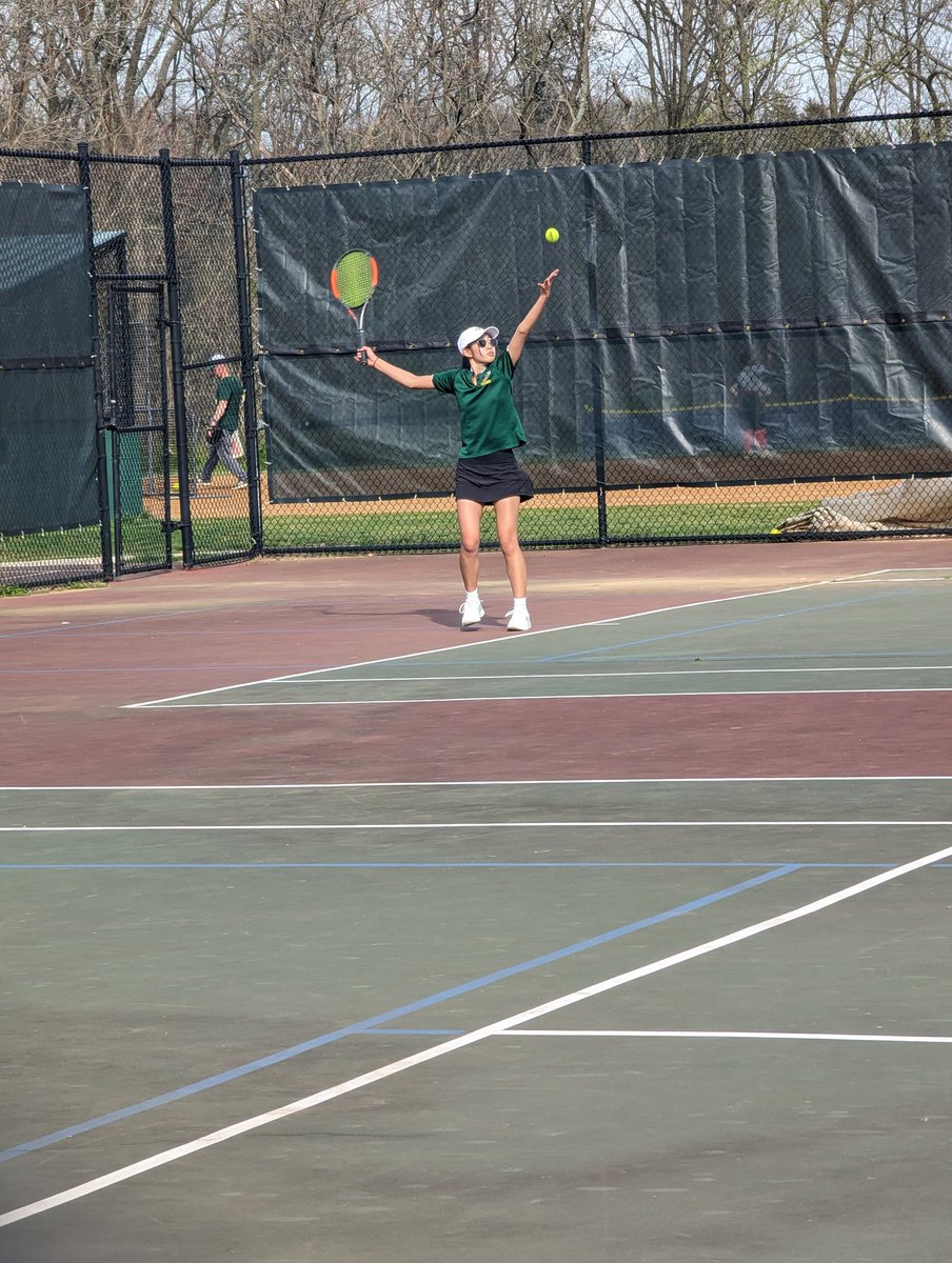 Emmelyne and Lauren ran the show in tennis today taking down Kennedy. You two did fantastic! Lauren- congrats on your first win in singles!!  Next game is Wednesday at Paint Branch at 3:30. 🤍🎾💚 <a href="/DHS_Principal/">Kurt Schneider</a> <a href="/dhshornetsAD/">Cliff Elgin</a>