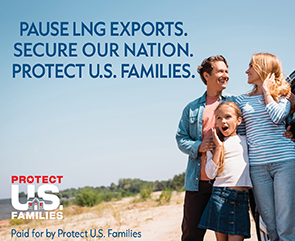 ProtectUSFams's tweet photo. You may have seen us in @EENewsUpdates this morning reminding Congress that allowing Big Oil CEOs to export U.S. gas wherever they want, without limits, is a gift to China. 

President Biden’s pause on authorizing new LNG export facilities protects our country and our families. https://t.co/1LcMFqgxhR