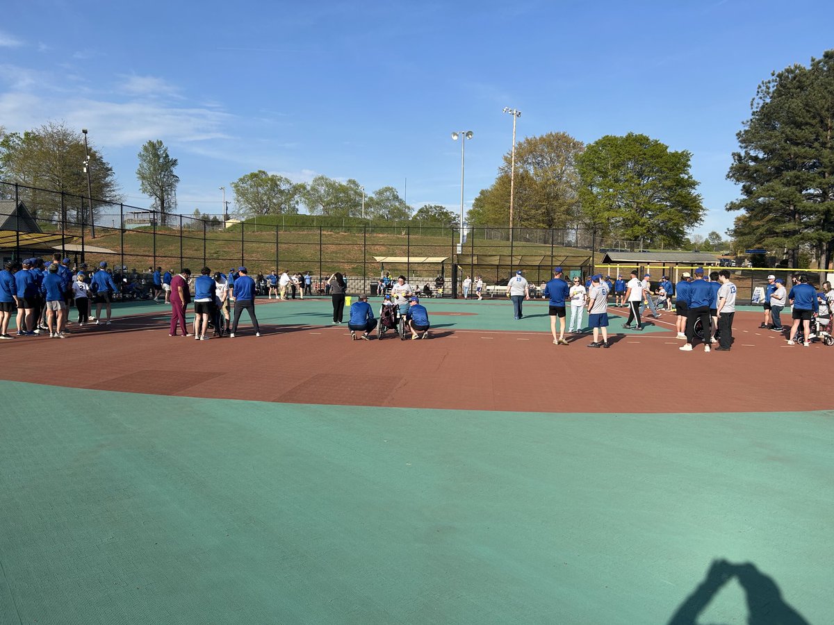 I see Terriers, Saints and lots and lots of Pioneers....Stop #2 for SMC Baseball at #CarolinaMiracleLeague. We had a tough weekend but the sun came up this morning (was blocked this afternoon) and all is good this evening. God, Thank you for showing us what's important.