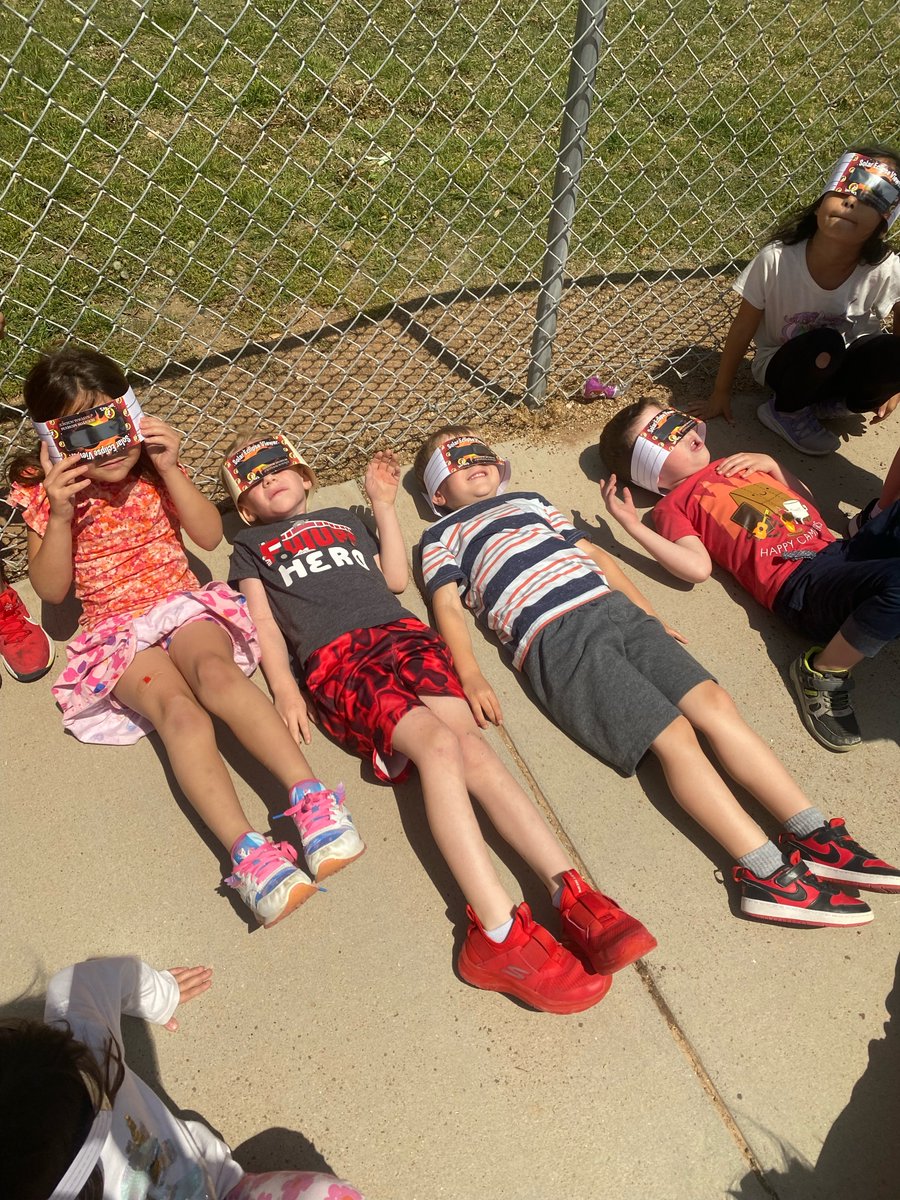 Students across MISD looked to the skies this afternoon for the solar eclipse! Thank you to the many organizations and individuals who donated the solar glasses to help make sure today's event was safe for all! 📸: Yarbrough Elementary and Midland Freshman. #StudentExperience