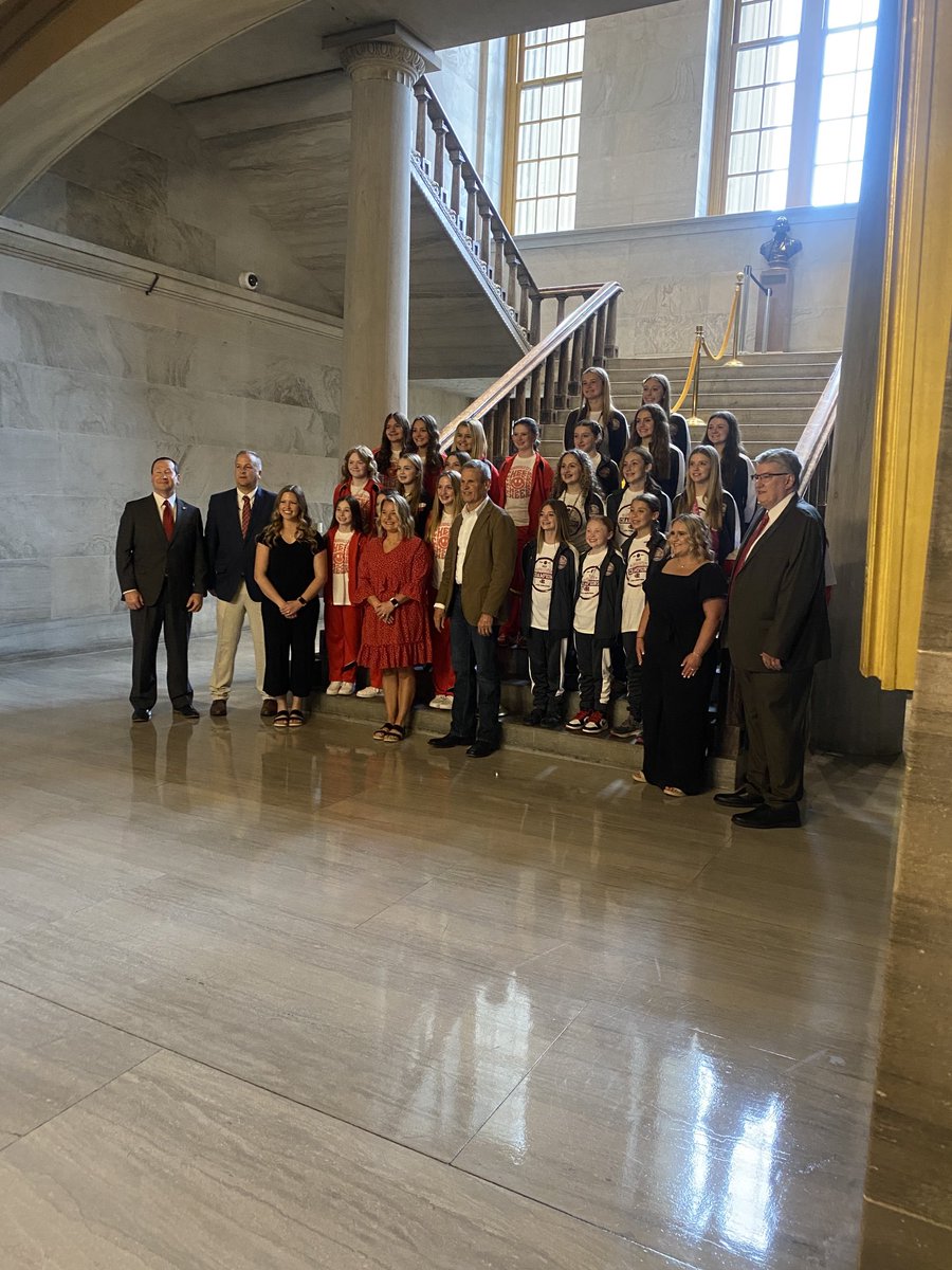 Honored to accompany Rogersville City School’s girls’ Class A basketball state champions as they were honored by the TN Legislature on the House floor today. I was also honored by Rep. Gary Hicks and Sen. Jon Lundberg for being the #NTOY24. I’m proud to teach in a public school!