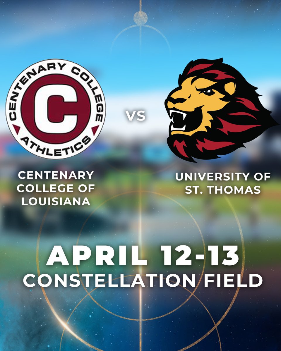 𝙒𝙀'𝙑𝙀 𝙂𝙊𝙏 𝙈𝙊𝙍𝙀 𝘾𝙊𝙇𝙇𝙀𝙂𝙀 𝘽𝘼𝙎𝙀𝘽𝘼𝙇𝙇! ⚾️ Join us here at @ConstellationEG Field April 12-13 and watch @USTCeltsBSB take on @GoCentenary! Hit the link below for details and tickets! 🎟️: atmilb.com/43TcnTZ