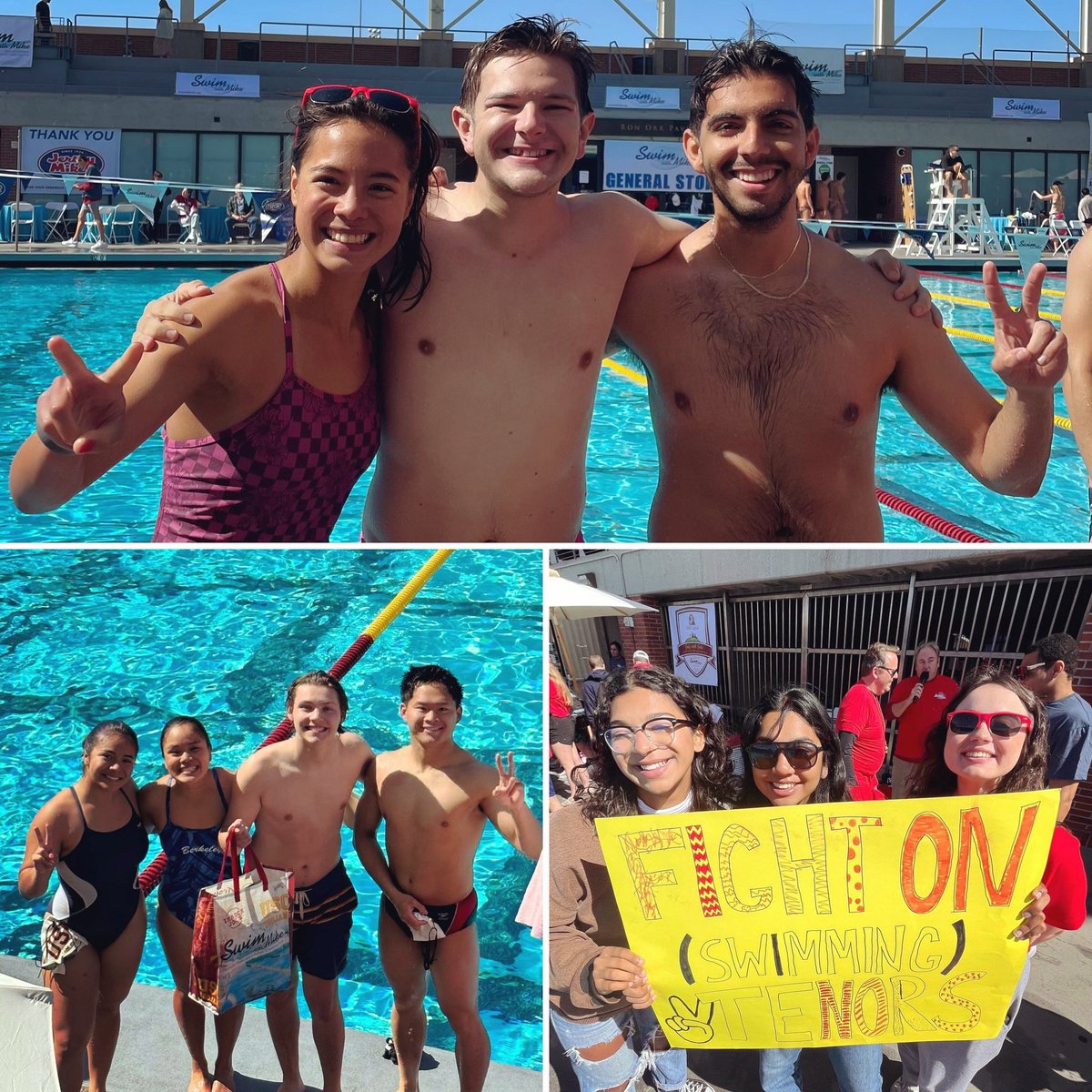 #FightOn to our sections who swam laps in support of @SwimWithMike Saturday!