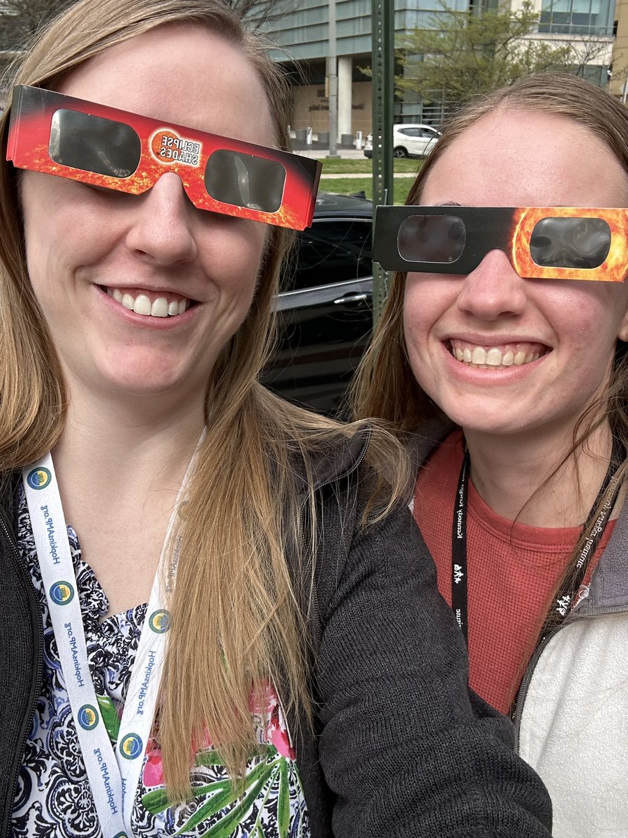 Grace Bellinger (@gracecbellinger) on Twitter photo Stepping out of lab <a href="/NUPTHMS/">Northwestern Physical Therapy</a> to view the solar eclipse towards the end of my first year as a PhD student (August 2017) ➡️ Stepping out of lab <a href="/RehabHopkins/">Johns Hopkins PM&R</a> to view the solar eclipse towards the end of my first year as a postdoc (April 2024). Stepping out of lab <a href="/NUPTHMS/">Northwestern Physical Therapy</a> to view the solar eclipse towards the end of my first year as a PhD student (August 2017) ➡️ Stepping out of lab <a href="/RehabHopkins/">Johns Hopkins PM&R</a> to view the solar eclipse towards the end of my first year as a postdoc (April 2024).