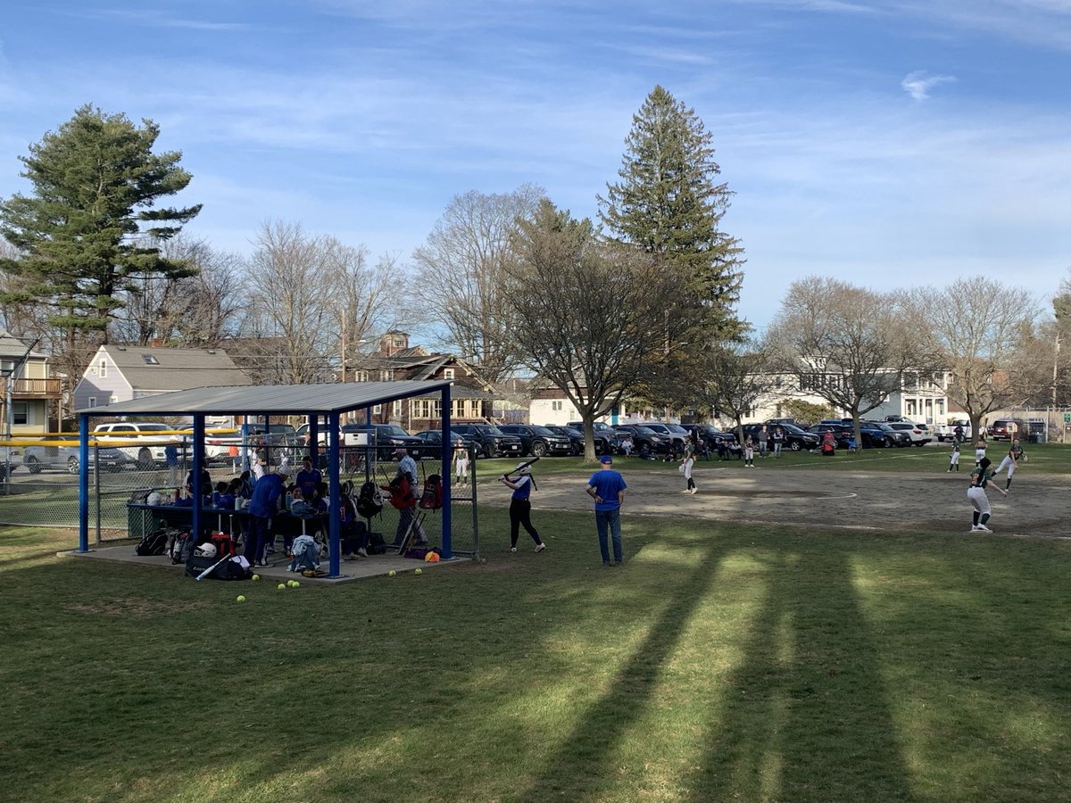 AMS softball opening up at home against Hoptown. Go Clockers!