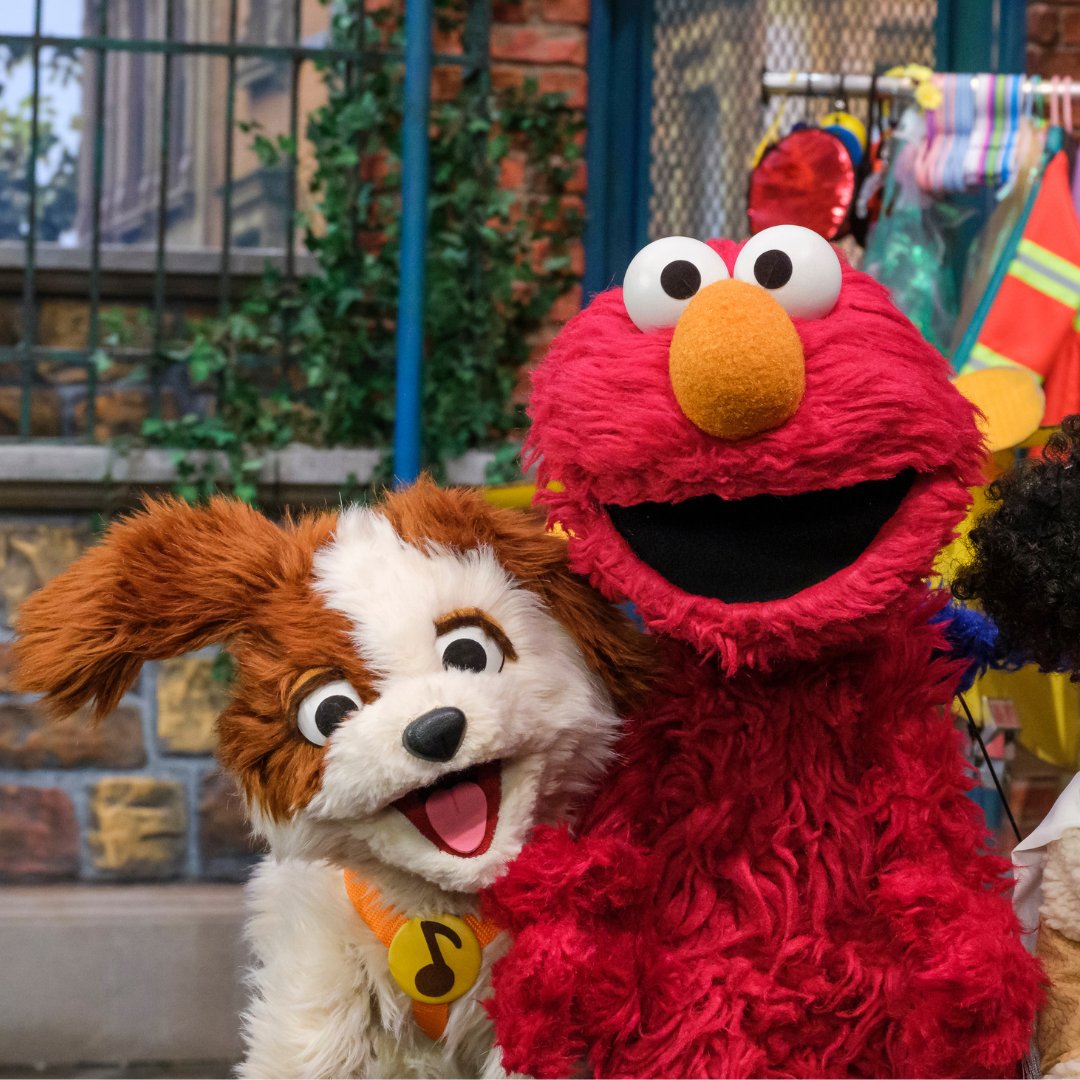 It's Pet Day! Elmo is sending a big hug to all the pets out there. Elmo loves you and so does Elmo's puppy Tango! ❤️🐶🐾#FurryFriendsForever #NationalPetDay