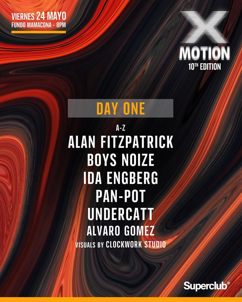 limaistechno's tweet image. 𝗠𝗢𝗧𝗜𝗢𝗡 𝗫 » 𝗙𝗨𝗟𝗟 𝗟𝗜𝗡𝗘 𝗨𝗣 𝗩𝗜𝗘𝗥𝗡𝗘𝗦 𝗬 𝗦𝗔𝗕𝗔𝗗𝗢 

#motion #alanfitzpatrick #boysnoize #idaengberg #panpot #undercatt #benbohmer #gheits #konstatinsibold #popof #space92 #elibrown #aether #avision #oxia #superclub #limaistechno