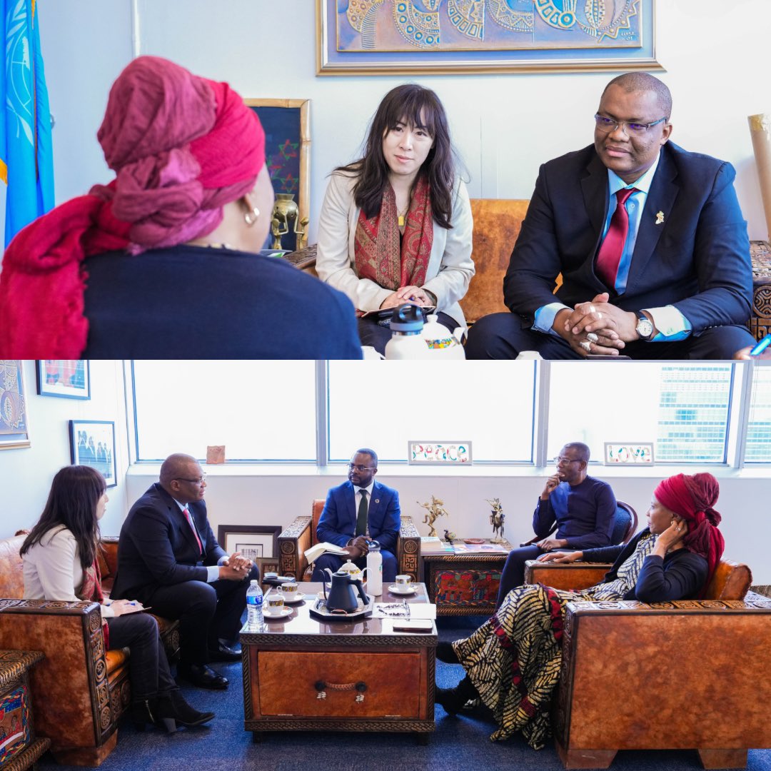 Climate security is vital to promote resilience, security, and a sustainable and equitable #FutureforALL. Delighted to meet with H.E @Issifiboureima, Executive secretary, Climate Commission for the Sahel Region to explore areas of mutual interest and potential partnerships.