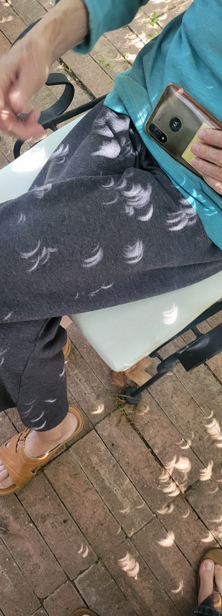 VirtualRonald's tweet image. From Burleson, just south of Fort Worth.
(not dog fur, just neat eclipse pics)