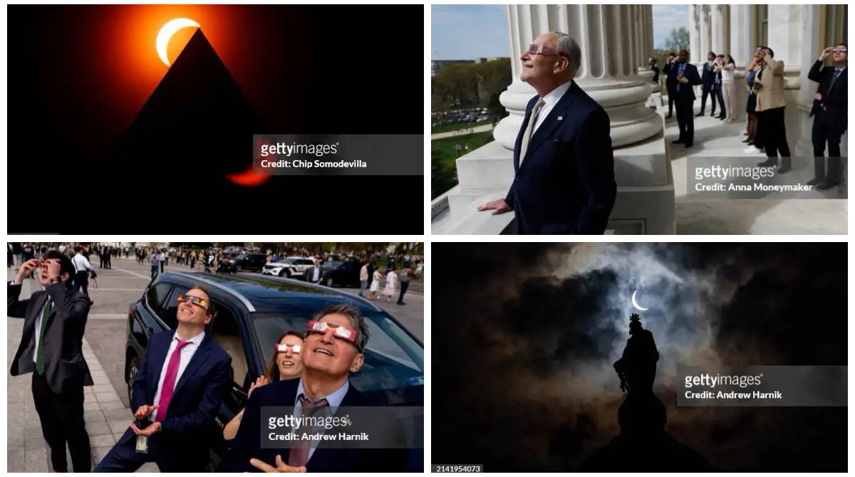 Washington, DC eclipse coverage by Getty Images staff photographers @andyharnik @somogettynews and @AnnaMoneymaker