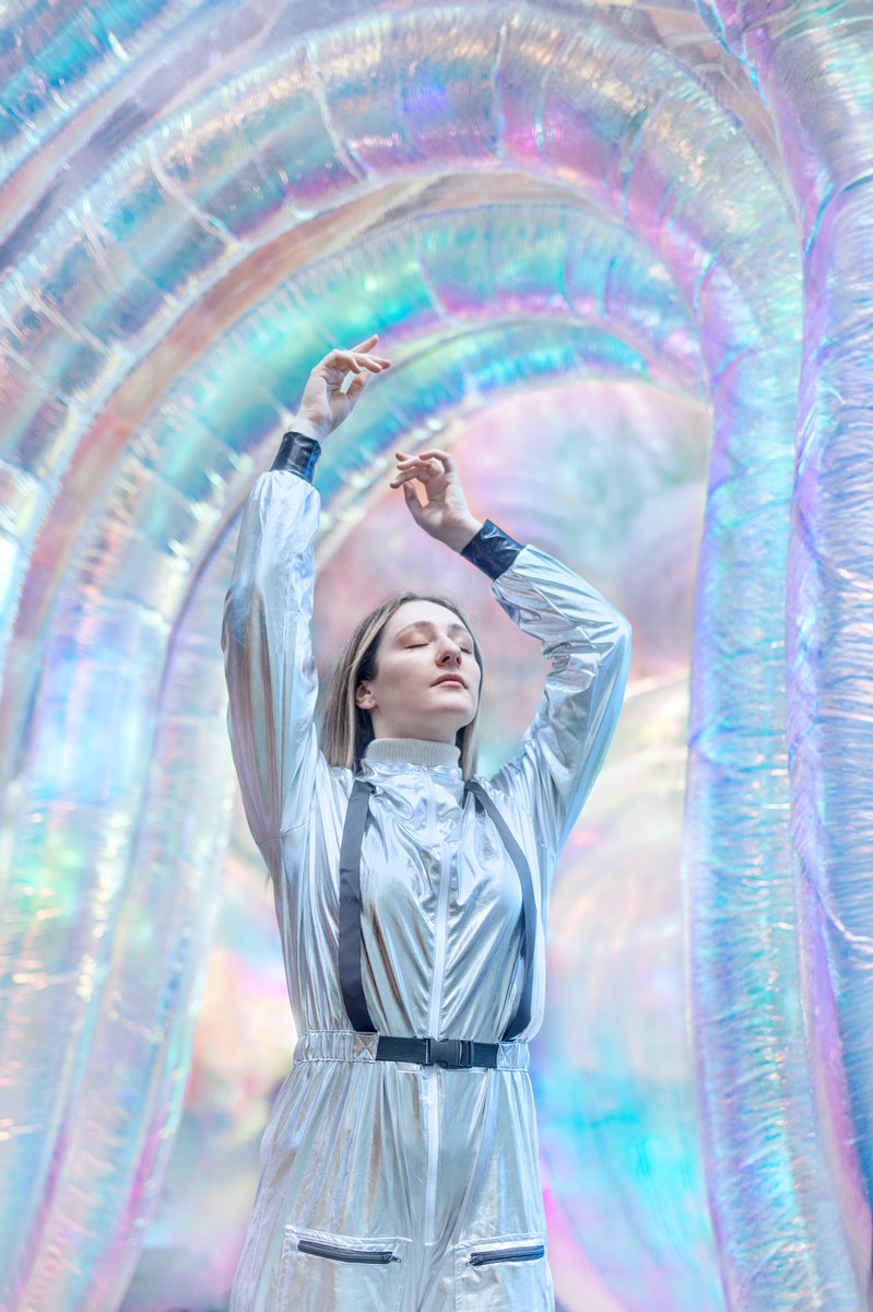 Self-portrait I took in London a few weeks ago with an incredible art installation by Atelier Sisu :)