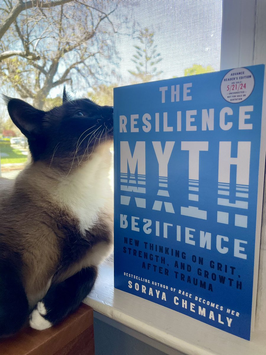 Gorman is VERY excited to crack open @schemaly’s forthcoming book, “The Resilience Myth”! @SimonBooks @OneSignalPub