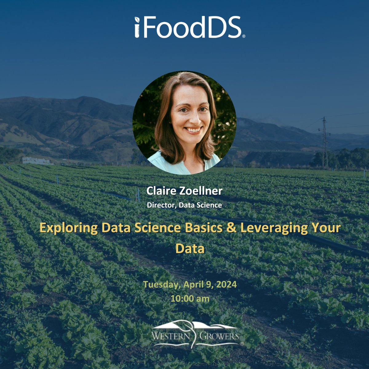 Our own @c_zoellner will participate as a panelist tomorrow in the webinar by @WesternGrowers “Exploring Data Science Basics & Leveraging Your Data”. The webinar will unpack data science fundamentals, and provide industry insights on how to best leverage data for food safety.