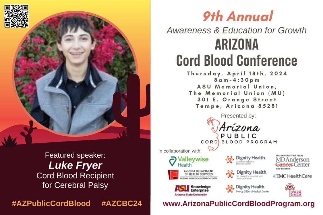 Meet Luke, a #CPwarrior ! His parents saved his cord blood at birth. Years later, diagnosed with #cerebralpalsy he participated in a clinical trial using his own #cordblood 
Join us for #AZCBC24: buff.ly/2C6gxPY
FREE Hybrid Event #STEM #RegenMed #MedEd #clinicaltrial