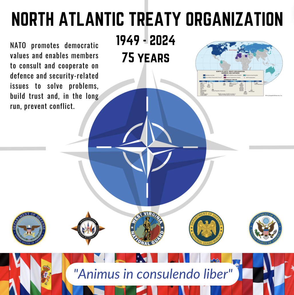 WVPress's tweet image. Opinion: The Importance of NATO on its 75th Anniversary
NATO created on April 4, 1949

By Maj. Gen. Bill Crane, West Virginia National Guard Adjutant General
wvpress.org/wvpa-sharing/o…
#WVPress #NATO75 #OneGuard