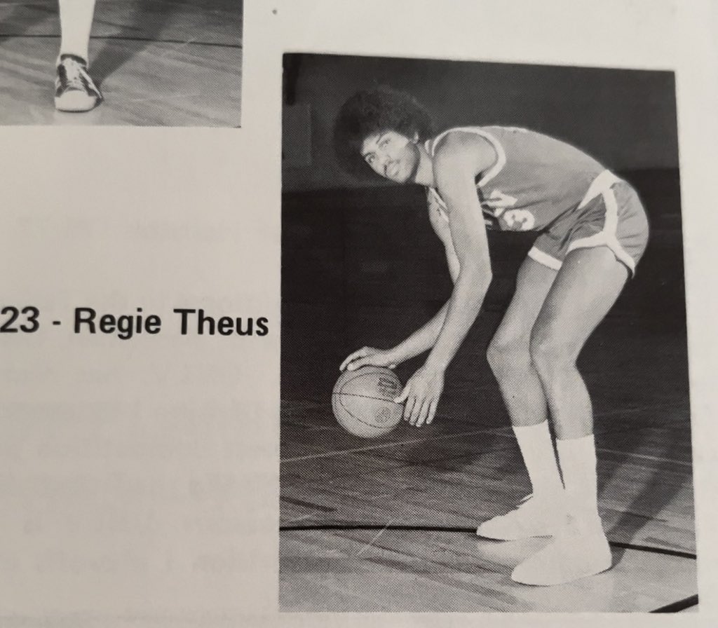 From my collection:
Oregon St. @ #UNLV
#RunninRebels Program 
Freshman @ReggieTheus debut 
(11/29/75)
@TheRunninRebels