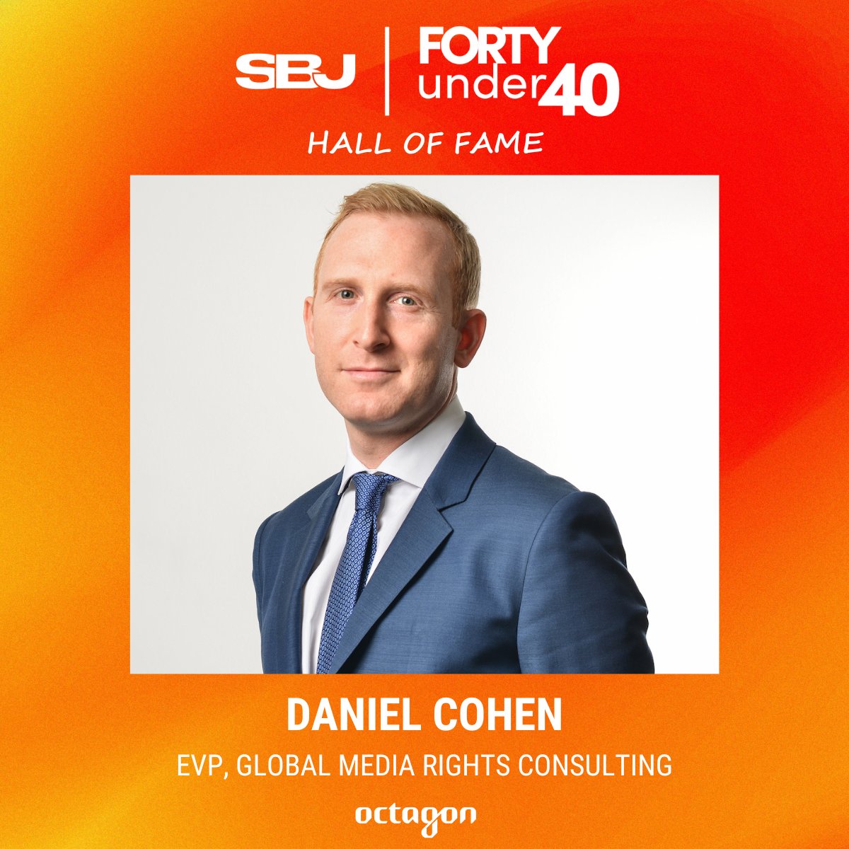 Congratulations to Octagon EVP, Global Media Rights, Daniel Cohen on being selected to @SBJ's 'Forty Under 40' for a third time, securing his place in the coveted SBJ 'Forty Under 40 Hall of Fame.' 🏆🏆🏆 🔗sportsbusinessjournal.com/Articles/2024/…