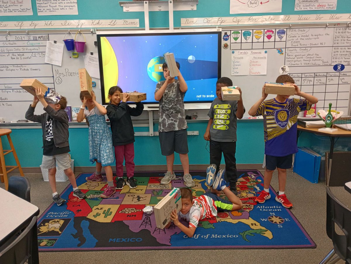CamelotES_OCPS's tweet image. Today was a great day for science! We learned about the solar eclipse, made viewers, and got to witness this rare event with some classes. #science #ocpsscience