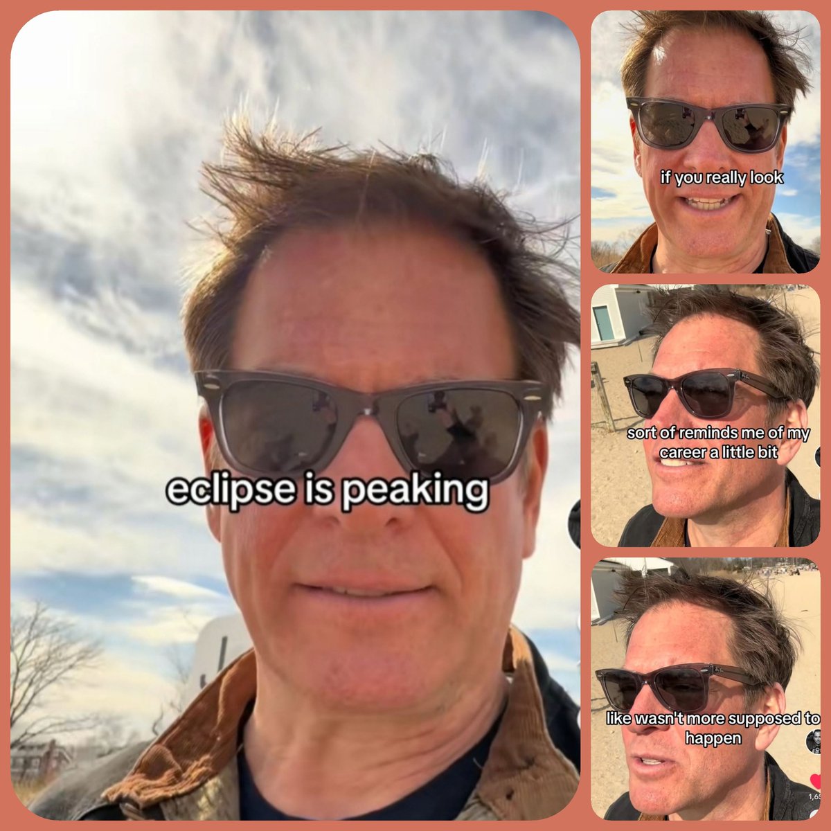 'The total eclipse of my heart'🎶🎶🎶. #MichaelWeatherly on #TikTok. With his sense of humour added of course.😉 #Eclipse2024