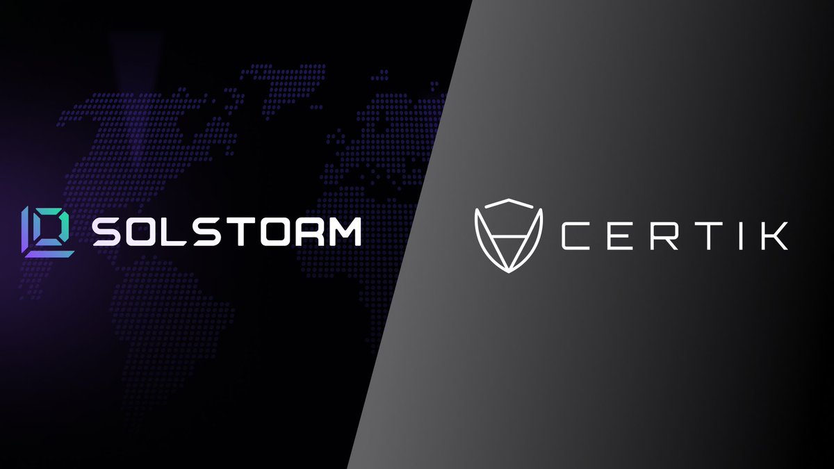 Solstorm started the process of audit with @CertiK , but also there is some huge news is coming. ⚡️Soon…